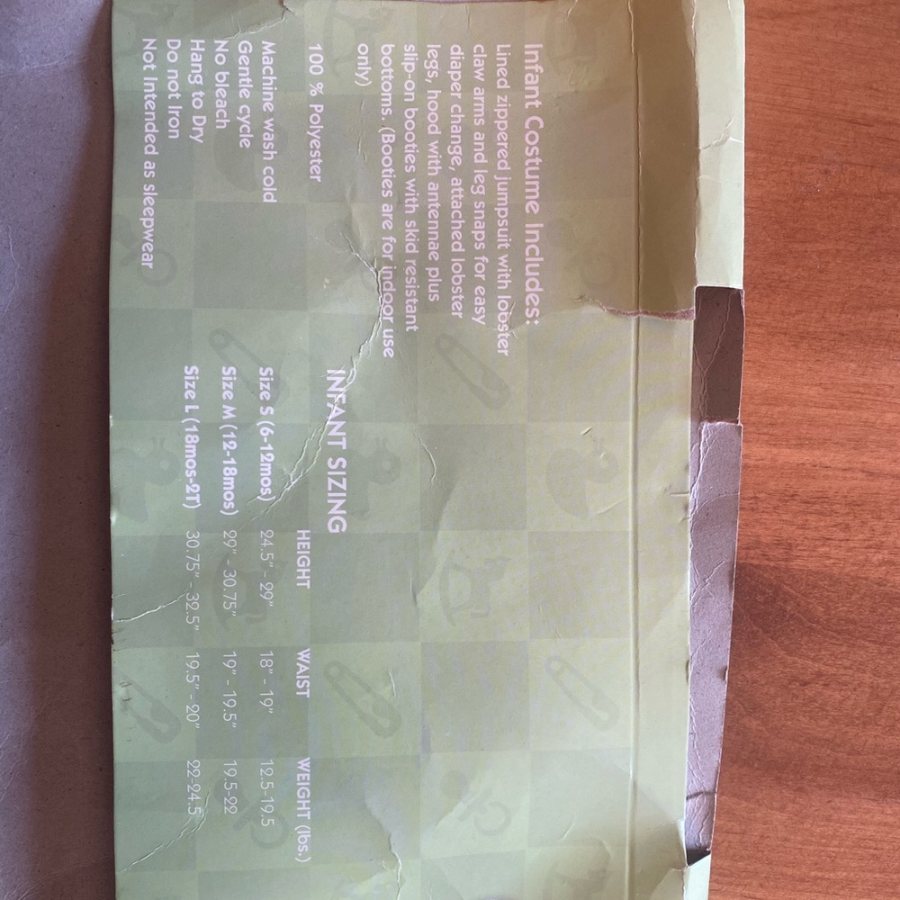 Lil’ Lobster Halloween Costume - Picture 2 of 4